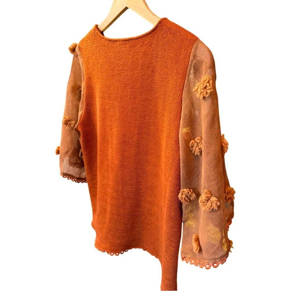 Anthropologie THML x Roolee Puff Sleeve Statement Blouse 🤎🍂✨ - Picture 7 of 16